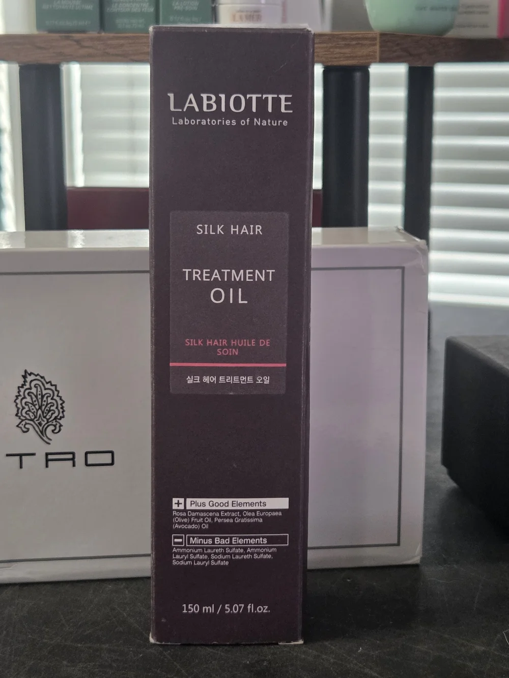 LABIOTTE Silk Hair Treatment Oil - Damask Rose & Botanical Oils (5.07 oz) NIB